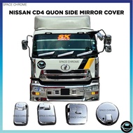 NISSAN QUON CW520 CD4 CD45 CD48 GE13 SIDE MIRROR COVER CHROME LORRY TRUCK AKSESORI