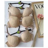 Lace bra 36E cupBIG nude color.
