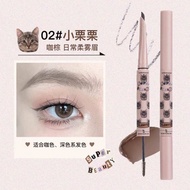 【ReadyStock】花洛莉亚眉笔双头眉笔染眉膏Flortte Eyebrow Pencil Eyebrow Color Liquid EyeBrow Tattoo Pen Waterproof E