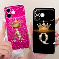 For Oppo F33 Pro 5G Case CPH2835 Luxury Letters Painted Cover Soft Slim Phone Case For Oppo F33 F 33