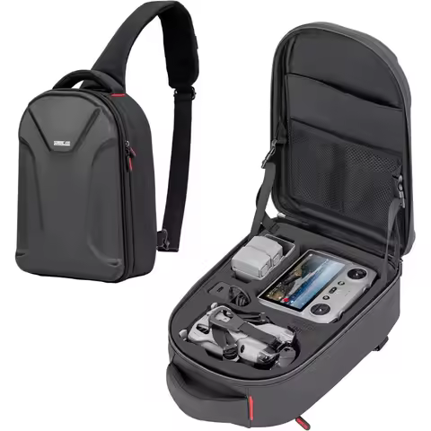Waterproof Hard Carrying Backpack For DJI Mini 5 Pro/4 Pro/3 2/Mini 4K SE, RC 2/ RC-N Controller Fly