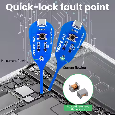 XA5 Motherboard Coil Tester Inductor Detector Tool for PC Repair Electromagnetic Induction Quick Fau