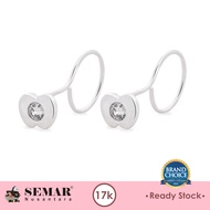 Anting Emas Toge Evela White Gold 17K Semar Nusantara