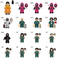 Squid Game Series Wooden Man Figures Seong Gi-hun 456 Building Block Toy