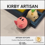 [READY STOCK] Kirby Cute Pink Artisan Keycaps for Mechanical Keyboard Keebs Project