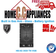 EF Built in Gas Hob - Glass - Battery Ignition HB AG 3020 TN VGB | MULTI BRAND | MULTI MODEL HOB |