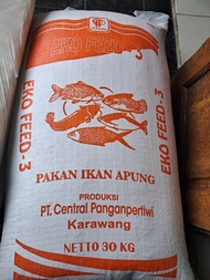 pelet pakan ikan 30kg (1karung)