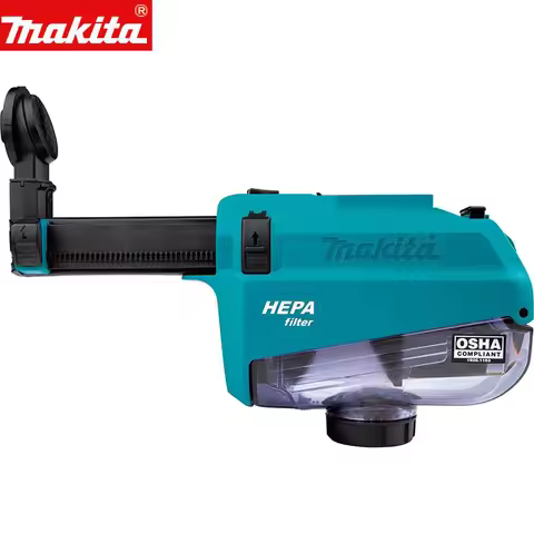 Makita Dust Collector DX05 Attachment with Hepa Filter Cleaning Mechanism Compatible Rotary Hammer E