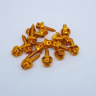 Baut Body Motor Mur Scrup Dasbor Visor Motor Probolt Variasi Jual Eceran Beat Supra CBR CB150 Scoopy