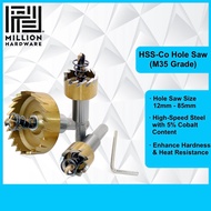 HSS-Co Hole Saw (M35 Grade) 22mm-85mm