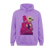 เสื้อฮู้ดดี้คอกลมผู้ชาย Hotline Miami ตลกเสื้อผ้าเสื้อกันหนาวผ้าฝ้ายสุขสันต์วันปีใหม่แนวสตรีทไซส์ใหญ