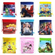 【SpendWithJoy】Non-woven Fabric Drawstring Backpack Kids Birthday Loot Goodies Bag Birthday Gift Draw