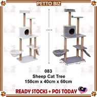 [150cm] Double Bed House Cat Tree Cat Tree with House Climber Cat Tree Cat Nest Cat Scratch Trees Si