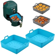 EMERAY Air Fryer Liners, 9" Large Size Silicone Baking Tray,  Heat-Resistant with Handle Reusable Ai