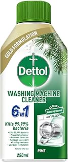 Dettol 6-in-1 Pine Fragrance Washing Machine Cleaner, 250ml