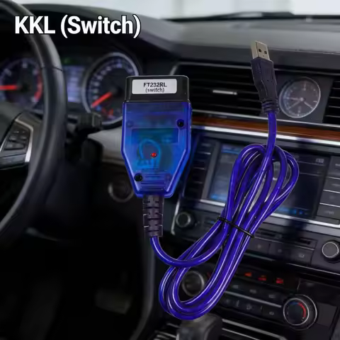 KKL For FIAT ECU SCAN FTDI FT232RL FT232RQ With Switch 4 Way Position For KKL USB Tool OBD2 USB Diag