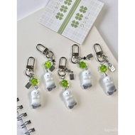 Harta-[Lucky Sea Otter] Lanyard CCD Loket Manik Buatan Tangan Loket Empat Daun Semanggi Ins Gaya Ran