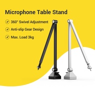 [NEW]GOCHANMI Boom Arm Microphone Table Desktop Stand Mic Holder YouTube Live Table Clamp Mic Holder