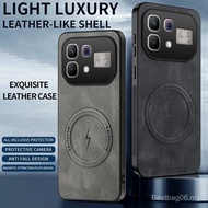 Sarung Telefon Untuk Infinix Note 60 Pro Note60pro Tekstur Kulit Pengecasan Tanpa Wayar Magnetik 5G 