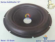 Kertas Speaker 10 inch Subwoofer - Daun Speaker 10 inch Subwoofer [