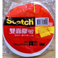 3M/Scotch Double-Sided Tape 18mmX15yd Adhesive Release Easy To Tear Non-Stick