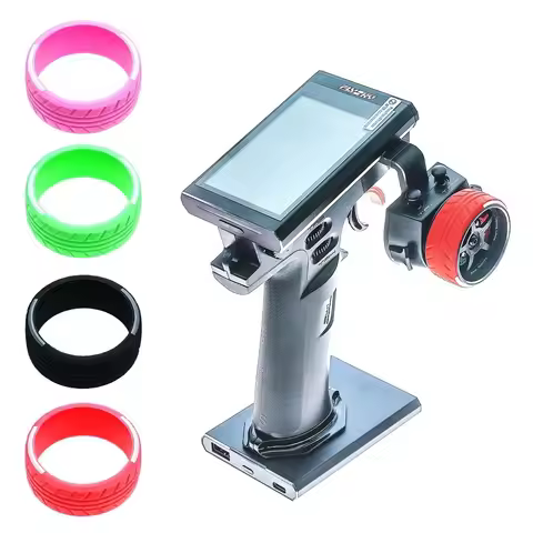 Silicone RC Transmitter Wheel Cover - Universal Anti-Slip Grip for Futaba NB4/7PX, Traxxas TQi, Sanw