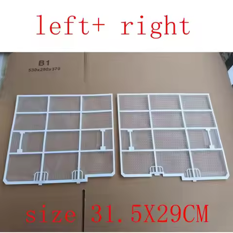 Air Conditioner filter sets (left+ right),size 31.5X29CM,for Kelon/Hisense/Whirlpool 1-1.5HP, Home A