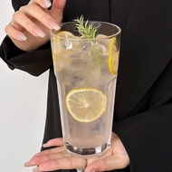 Set of 6 PCD 360ml medium 8-cornered glass cups, Coffee Glass Cups, Glass Coffee Cups, Decorative Cu