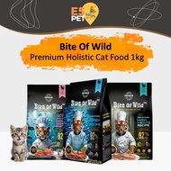 Bite Of Wild Premium Holistic Cat Food 1kg F42 6 Fish P42 Chicken Fish Soft Kitten 优质整体高肉貓糧
