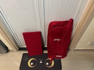 Coleman 紅色摺疊手拉車連車蓋（可作枱面用）