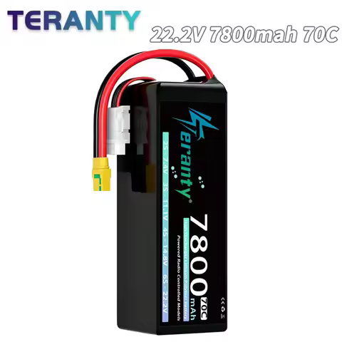 TERANTY 6S Lipo Battery 22.2V 7800mAh 70C With XT90S/XT60/EC5 Plug For Drone FPV Helicopter Quadcopt