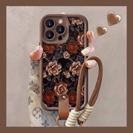 Retro Flower 16promax New Phone Case iPhone15Plus/13mini1412 Protective Case