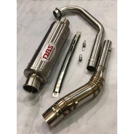 Exhaust DBS EX5 WAVE 100/110/125 KRISS 100/110/125 LC135 Y15 Y15ZR FZ150I BELANG R 150 STRIPED 159 E