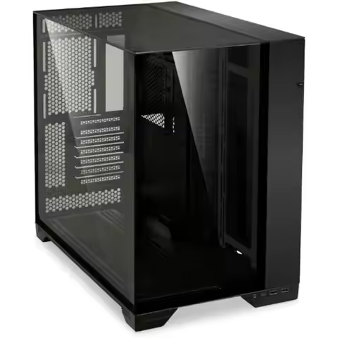 Lian-Li O11 Vision Tempered Glass E-ATX Tower Computer Case - Black