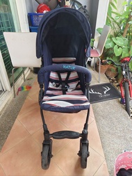 รถเข็นเด็ก NATUR ปรับนอนได้ พับเก็บได้ สภาพดีมาก(มือ2)