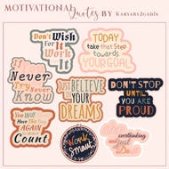 Motivational Quotes Sticker / Inspirational Quotes / Cute Sticker / DIY Sticker / Book Sticker / Jou