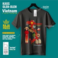 Vietnam Da Nang Souvenir T-Shirt with Premium Hang Tag, 30S Cotton Material, Premium Souvenir Gift