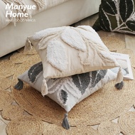 Embroidered Leaf 45x45cm Pillow case Living Room Sofa Cushion Cover, 45x45cm Sofa Cushion Cover, 45x