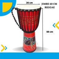 Alat musik jimbe reggae dewasa jumbo ukuran 60 cm