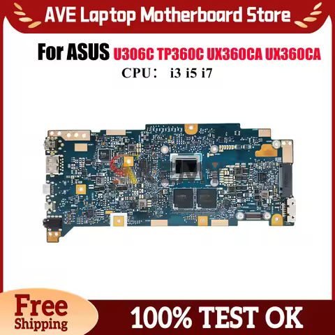 UX360CA Laptop Motherboard For ASUS ZenBook UX360C TP360C UX360CA U306C Notebook Mainboard With i3 i
