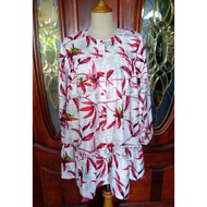 (Plus Size) Blouse Batik Viral - Baju Muslimah - Fesyen Terkini - Blouse Wanita