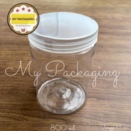 800ml Cylinder Jar | 800 Plastic Jar ML