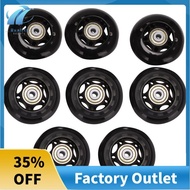 8 Pack Inline Skate Wheels, Indoor/Outdoor Roller Skate Wheels, Replacement Wheels with Bearing 64mm
