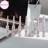 TEAY 7 Pcs S2 Magnetic Star Screw Driver 5 Point Screwdriver Bits 50mm 1/4" Hex Shank T10 T15 T20 T2