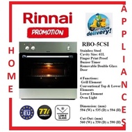 Rinnai RBO-5CSI Built-In Oven 4 Functions | Finger Print Proof  | Local Warranty | Express Free Delivery