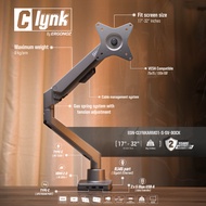 Ergonoz Clynkarm 6 in 1 Docking Station Monitor Arm แขนจับจอ ขาตั้งจอคอม 17-32 นิ้ว 9 KG รองรับ 4K60