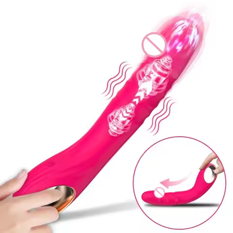 10 Vibration Modes Powerful Thrust Clitoris Vibrator for Driving Silicone Famale Masturbator Telesco