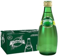 Perrier Original 330 ml. 24 ขวด / เปอริเอ้น้ำแร่ธรรมชาติชนิดมีฟองแบบขวดแก้ว 330 มล