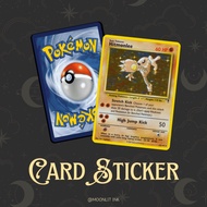 [Pokemon TCG Card Sticker - HITMONLEE] TnG Sticker / Access Card Sticker / Card Sticker
