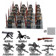 Compatible with Lego Small Particle Building Blocks Minifigures Eight-Road Army U.S. Army German Arm
